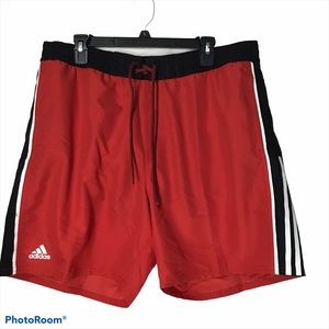 Adidas Red & Black Swim Trunks XXL NWT